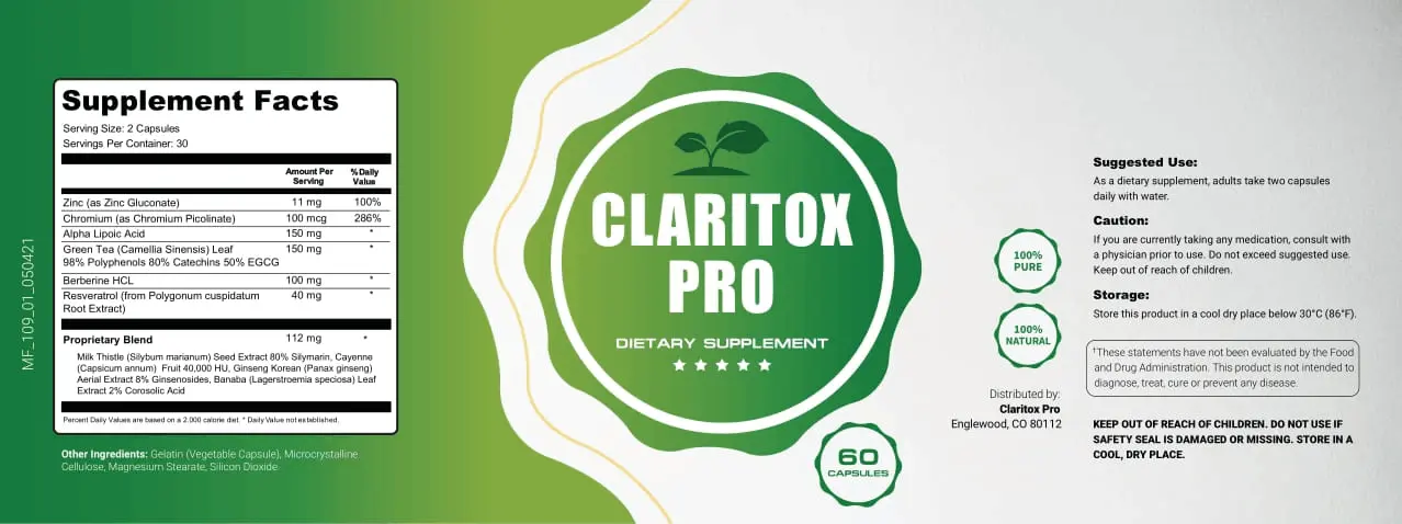 Claritox Pro Supplement